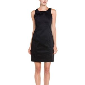 Marc New York Black Tailored Cotton Sheath Dress